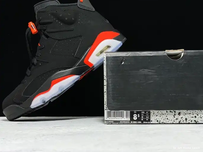 Jordan 6 Air 384664-060 Infrared OG Retro Black 0618